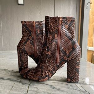 Aldo Faux Leather Snakeskin Boots